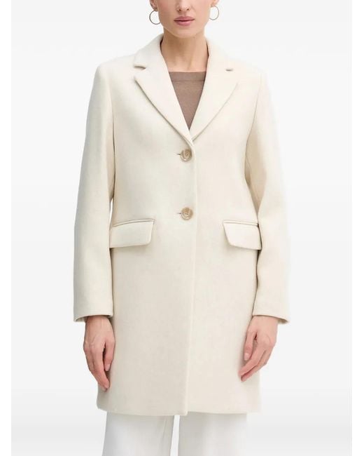 Sisley Natural Single-Breasted Coat