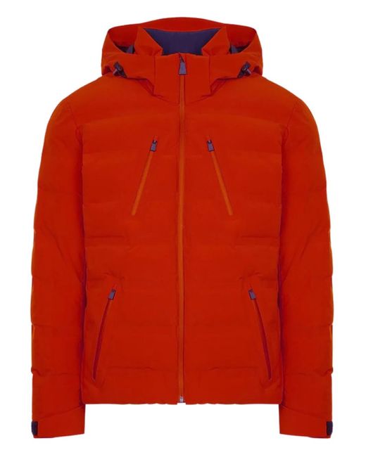 Aztech Mountain Red Hooded Nuke Ski Jacket for men