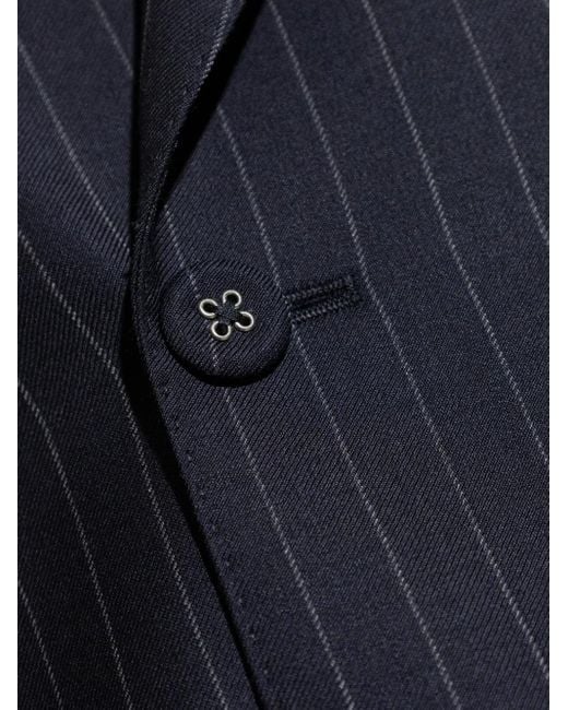 メンズ Officine Generale Kane Pinstriped Blazer Blue