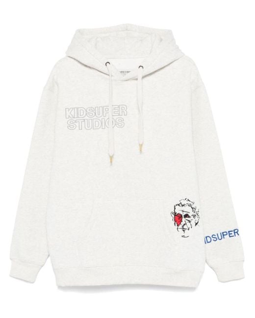 Kidsuper White Super Hoodie for men