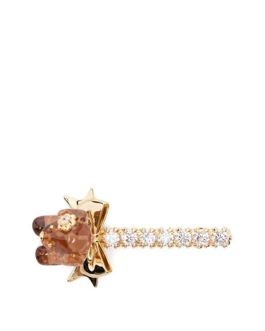 YVMIN White Dog Bow Hair Clip