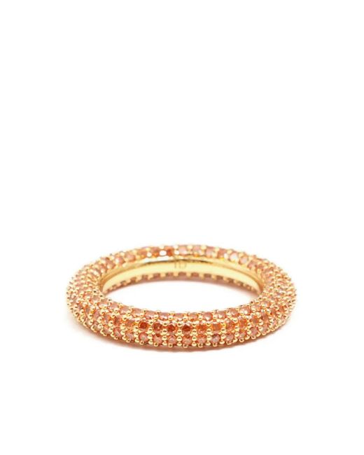 Izabel Display White Bague En Or À Design Pavé