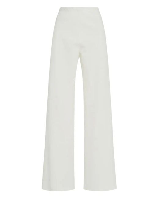 Pantalones con corte al biés Rosetta Getty de color White