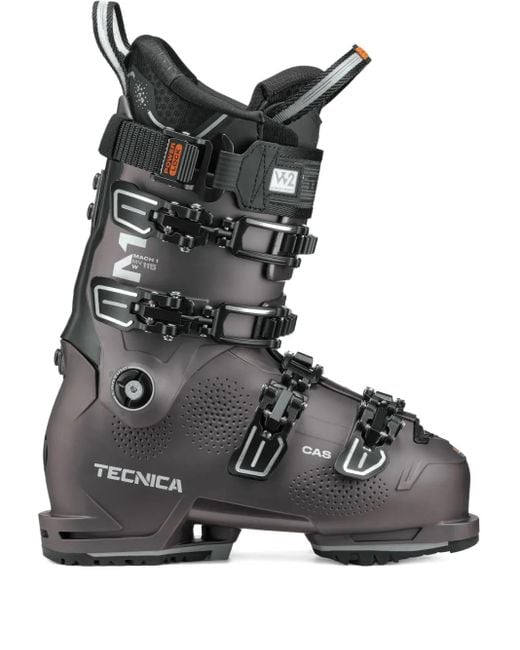 Tecnica Black Logo-Print Boots
