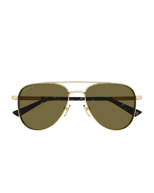 Gucci Green Pilot-Frame Sunglasses for men
