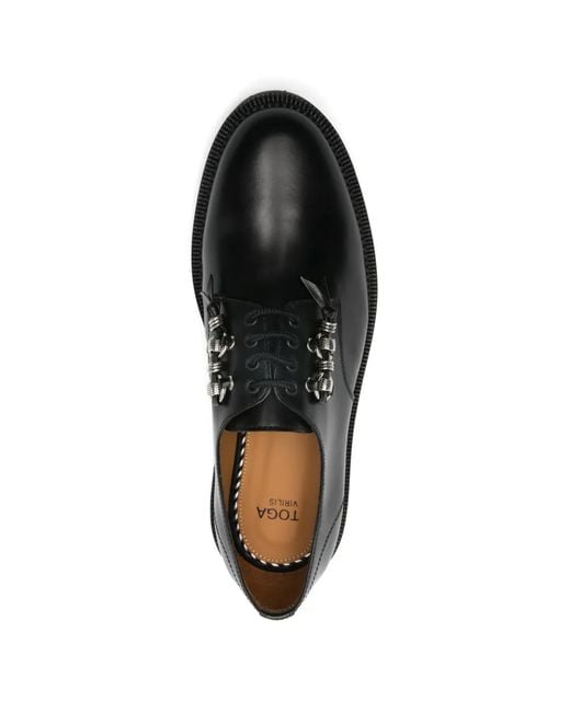 Toga Virilis Lace-Up Derby Shoes in Black for Men | Lyst UK