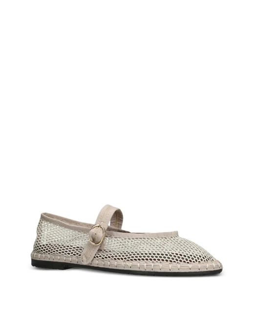 Flabelus White Isabella Ballet Flats
