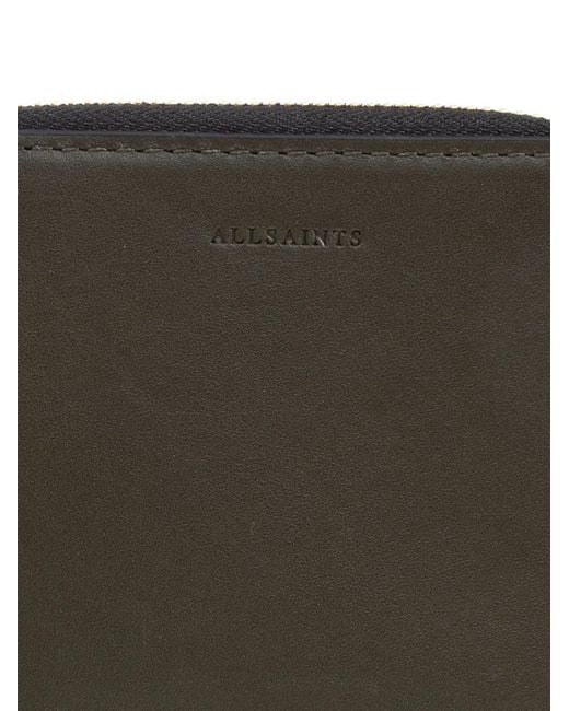 AllSaints Green Lena Wallet