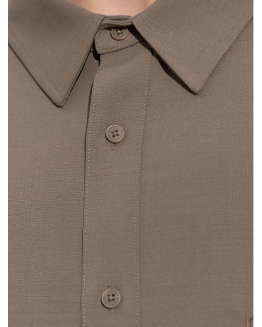 Entire studios Gray Chest-Pocket Shirt