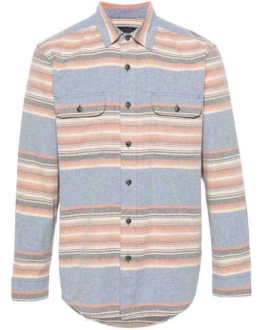 Pendleton Gray Striped Cotton Shirt for men
