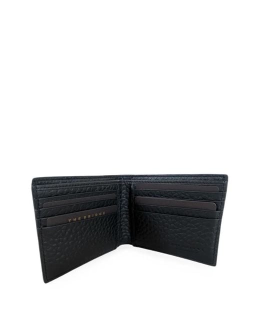 The Bridge Black Grained Leather Wallet