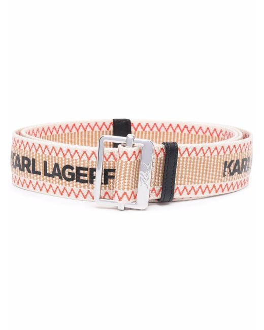 karl lagerfeld logo belt