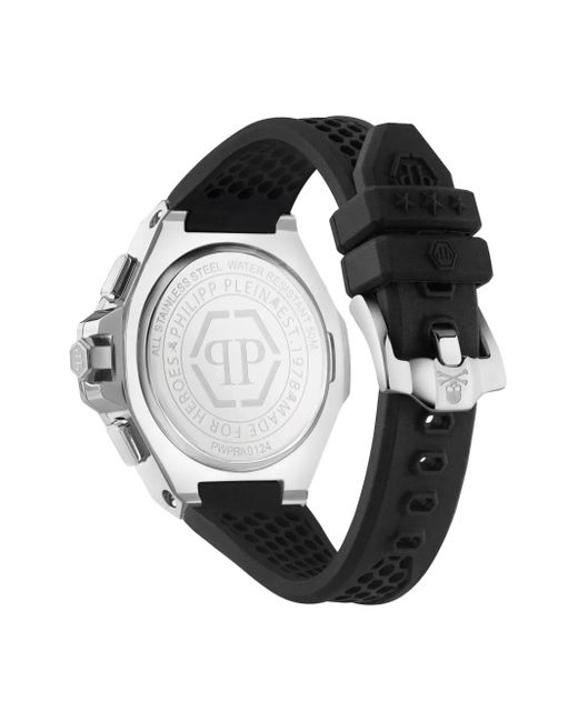 Philipp Plein Black Chrono Royal 46Mm for men