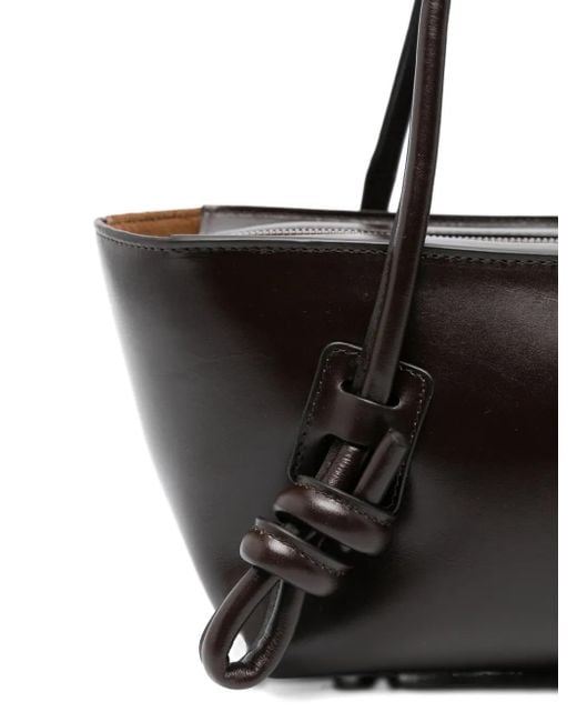 Hereu Black Fleca Leather Shoulder Bag