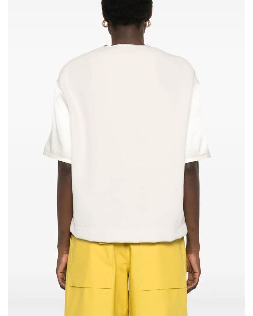 Jil Sander White Virgin Wool Top