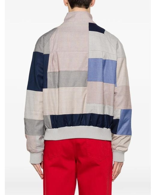 Kidsuper White X Mercedez Benz Patchwork Zip-Up Jacket for men