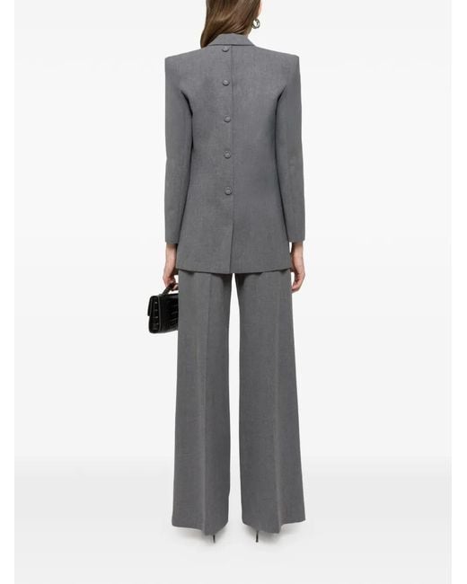 Nissa Gray Pantalon Palazzo À Taille Haute