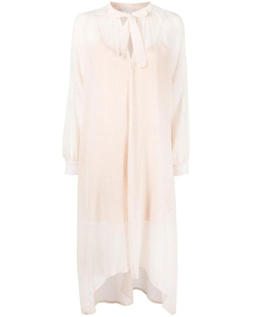 Fabiana Filippi White Kleid Mit Grafischem Print