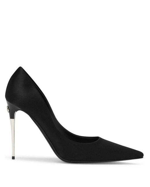 Zapatos de tacón con puntera en punta Dolce & Gabbana de color Black