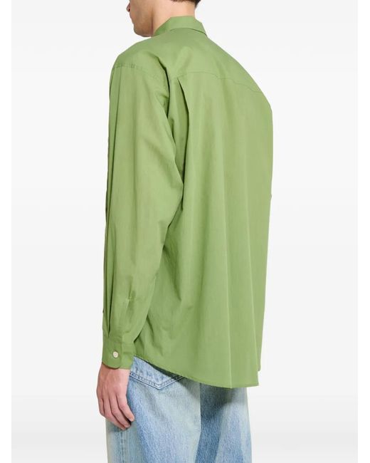 Camisa De Algodón Auralee de hombre de color Green
