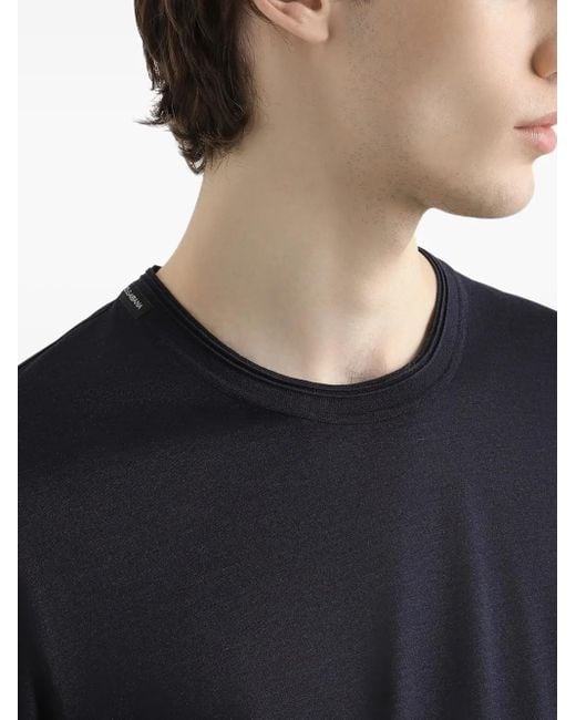 Dolce & Gabbana Zijden T-Shirt in het Blue voor heren