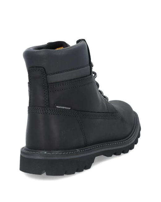 メンズ Caterpillar レザー ハイキングブーツ Black