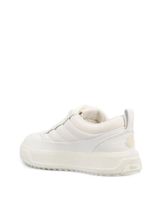 Moncler White Altive Nubuck & Suede Trainers