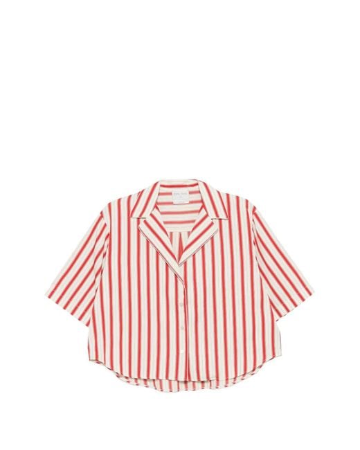 Forte_forte Red Striped Shirt
