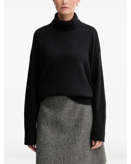Twinset Black Drop-Shoulder Sweater