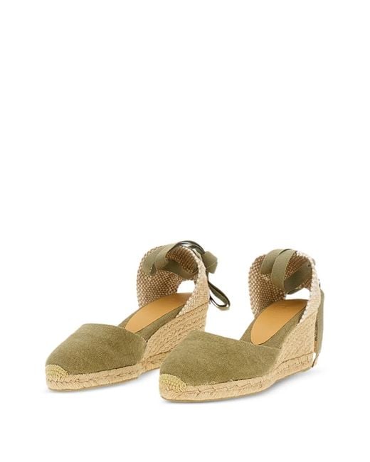 Castaner Metallic Ankle-Strap Espadrilles