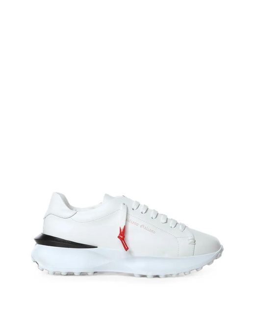 Giuliano Galiano White Raptor 1 Leather Sneakers for men
