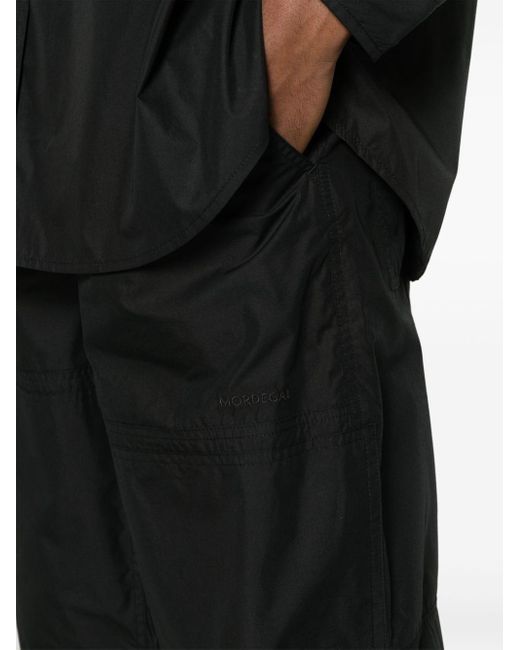Mordecai Black Carpenter Logo-embroidered Trousers for men