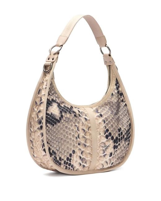 Roberto Cavalli Natural Medium Bologna Shoulder Bag