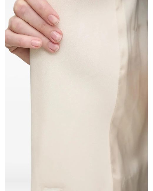 Iceberg White Single-Breasted Padded-Shoulder Blazer