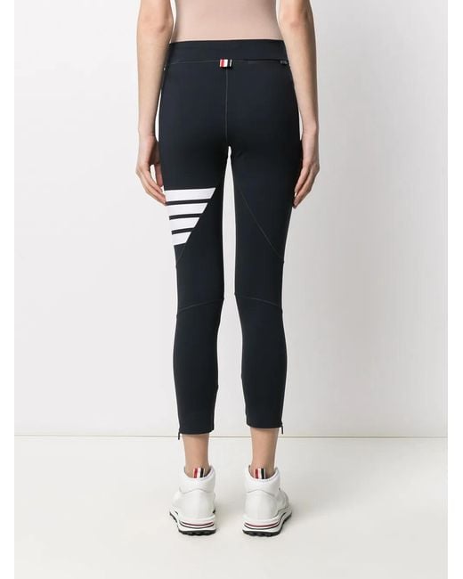 Thom Browne Blue 4-bar Compression leggings