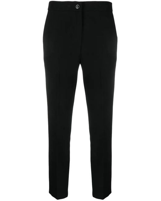 Twinset Black Tailored Slim-Cut Cigarette Trousers