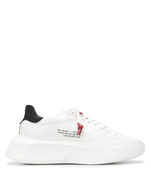Giuliano Galiano White Nemesis Low-Top Sneakers