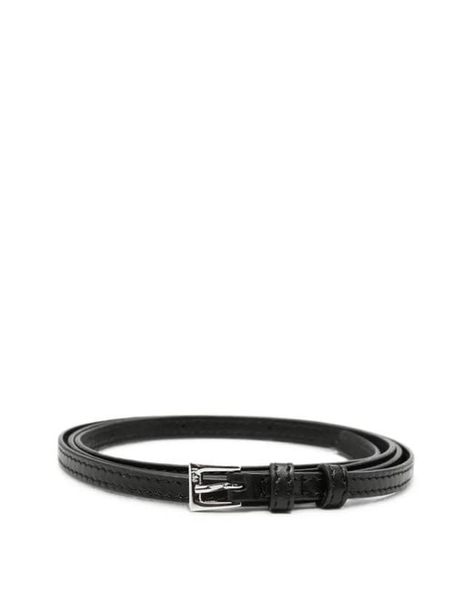 N°21 White Buckle-Fastening Leather Belt
