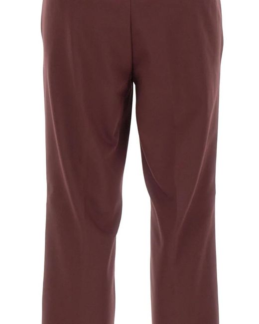 Marella Purple Side-Slit Trousers