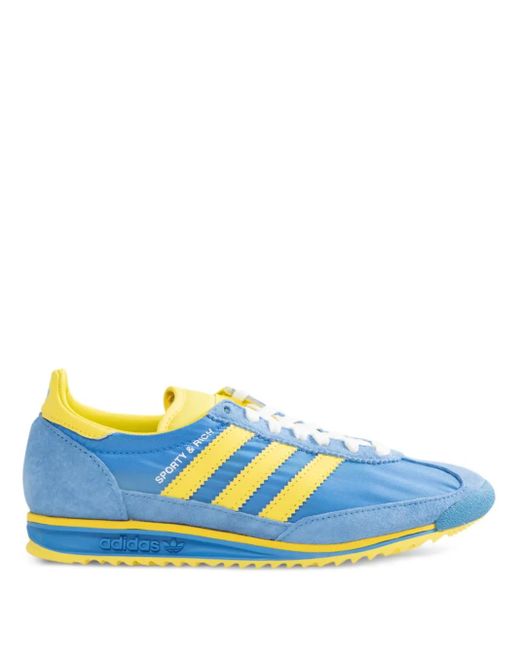 Sneakers low-top in camoscio con 3-stripes di Adidas in Blue da Uomo