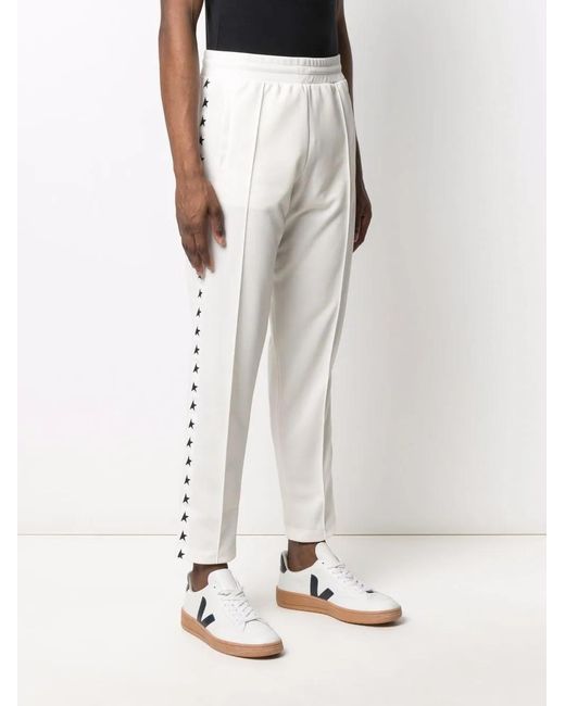Golden Goose Deluxe Brand White Cotton joggers for men