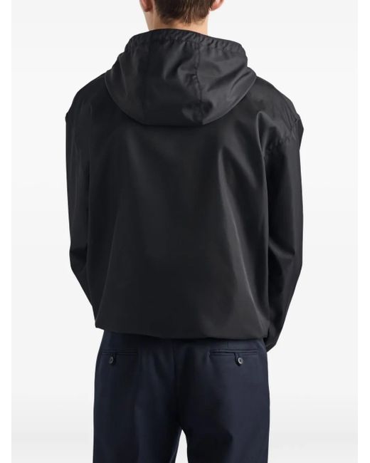 Prada Kapuzenjacke mit Reißverschluss in Black für Herren