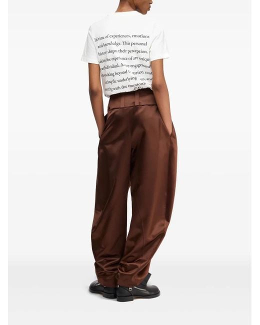J.W. Anderson White Text-Print T-Shirt