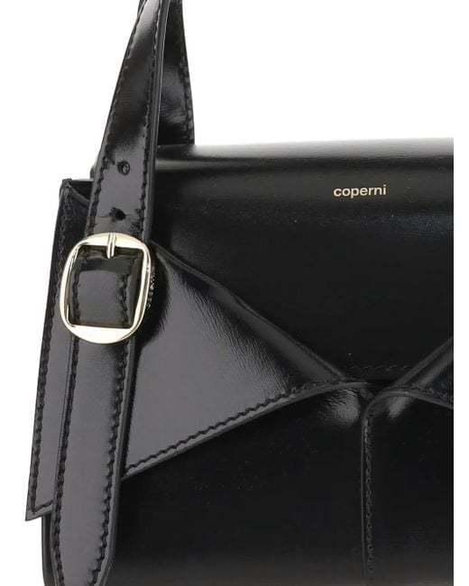 Coperni Black Smooth Leather Mini Belt Bag