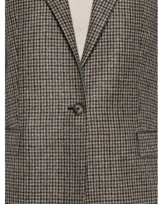 Tagliatore Blazer Met Pied-De-Poule Print in het Gray