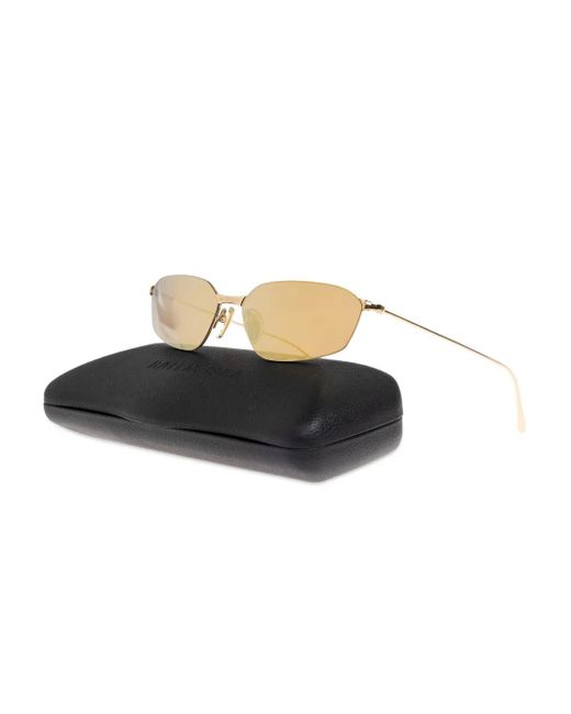 Balenciaga Natural Hexagonal-Frame Sunglasses