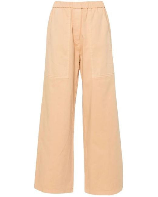 Forte Forte Natural Palazzohose Mit Elastischem Bund