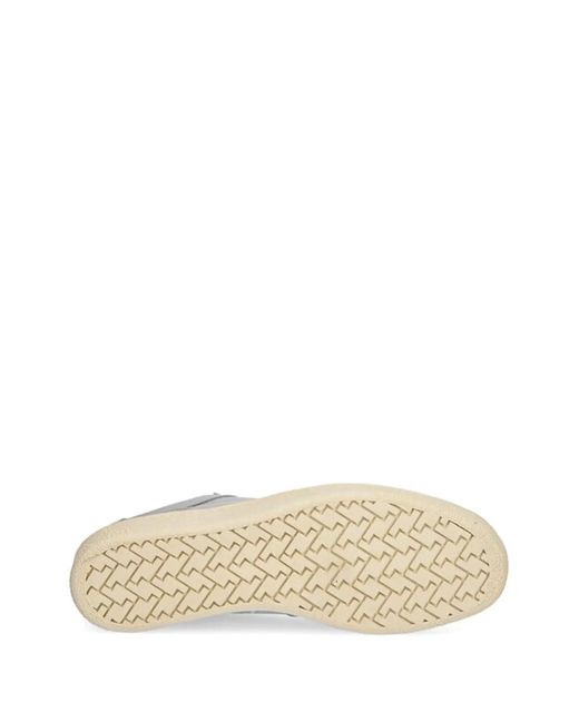 Novesta White Panelled Leather Sneakers for men