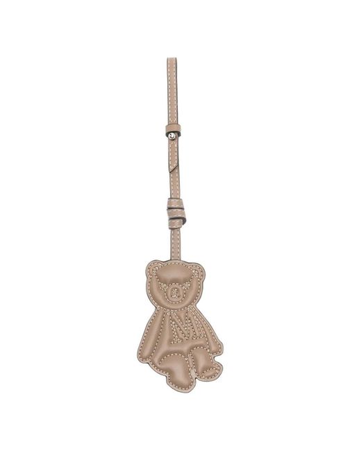 Max Mara White Leather Bag Charm