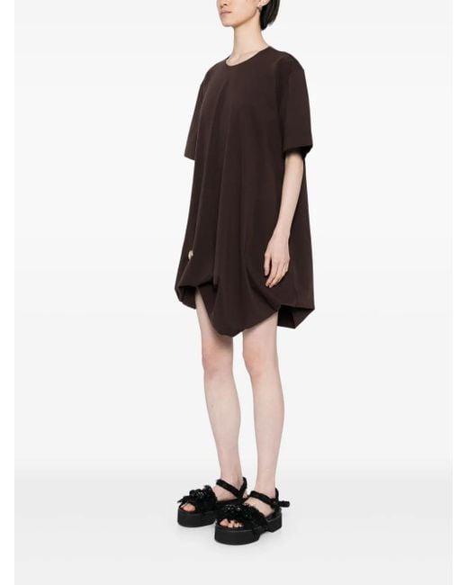 JNBY Brown Drawstring-Hem Dress